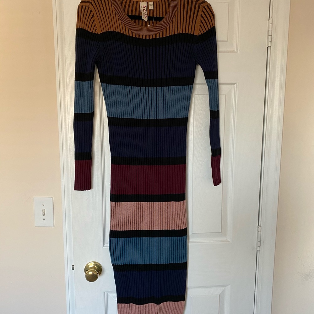 Dolan ribbed midi dress